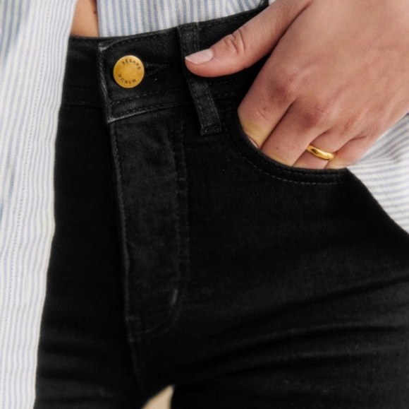 Sezane Slim Parfait Jeans in Black size 30 NWT - Picture 4 of 10